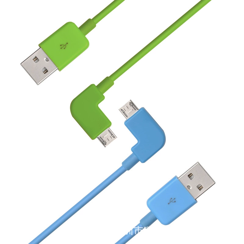 Кабель Micro USB 90-градусный Elast перегиб для зарядки мобильного телефона, производитель по заказу