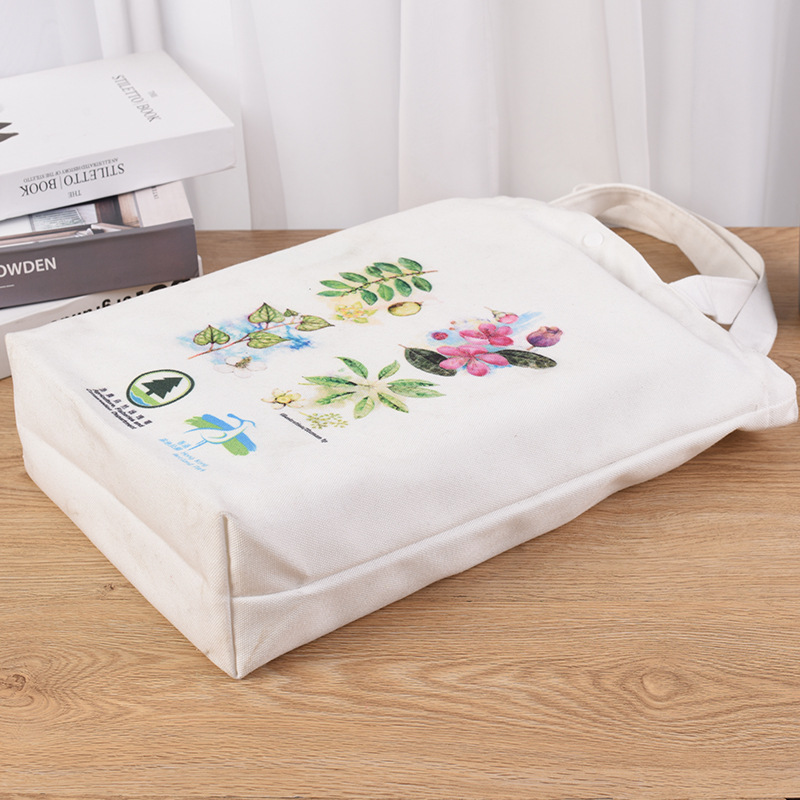 厂家批发印logo棉质空白单肩包购物袋帆布手提印刷帆布棉布袋