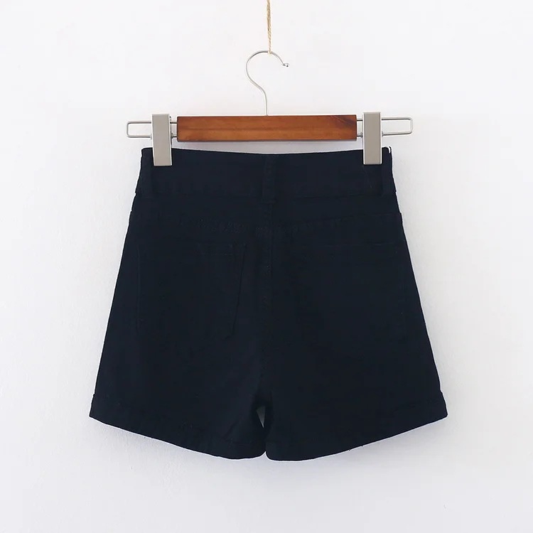 high waist wide leg denim shorts NSAC14567