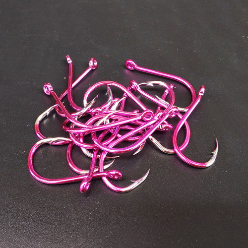 Sea fishing hooks imported from Japan, special grade purple purple electric tubes, hooks with barbs, large packaging for sea fishing