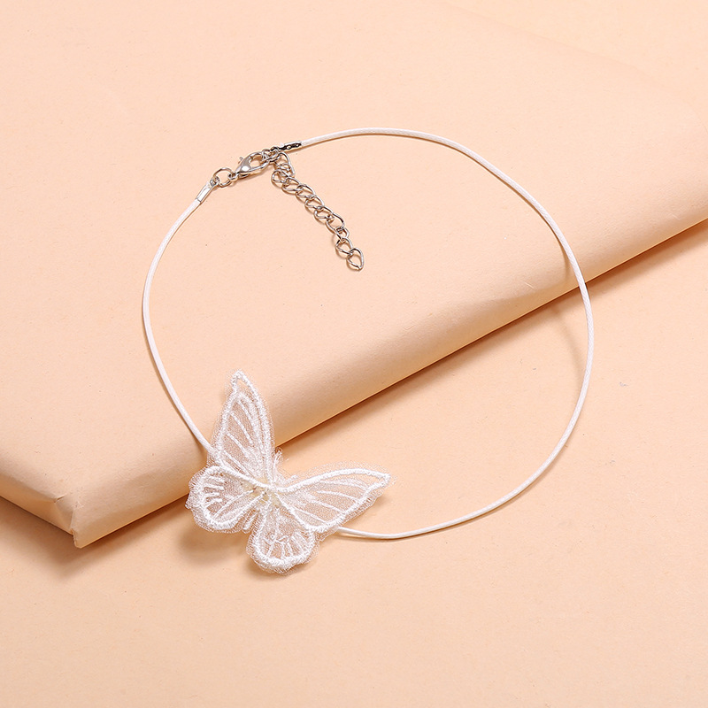 Fashion Simple Lace Butterfly Choker display picture 1