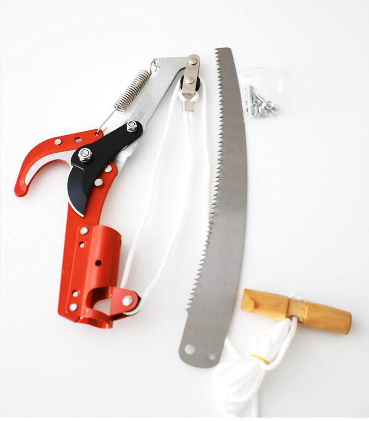 Suministro de fábrica tijeras de rama alta tijeras gigantes de gran altitud que ahorran trabajo de cuatro poleas tijeras de podar de sierra de aire alto