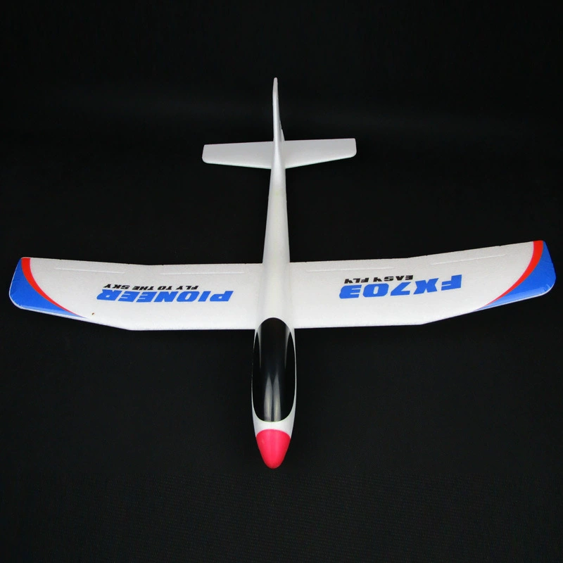 Big airplane from foam, toy, flashing light, handmade