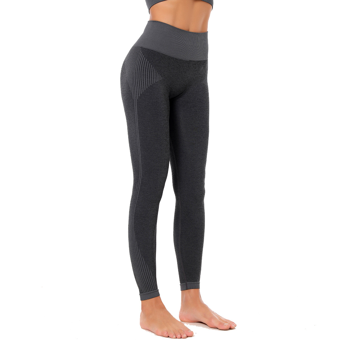 Seamless Striped Yoga Pants  NSLX20279