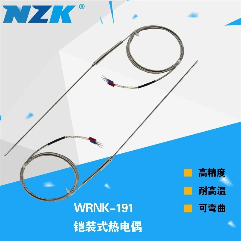 Бронированная термопара типа K WRNK-191 датчик температуры игольчатой термопары гибкий зонд PT100/E/J