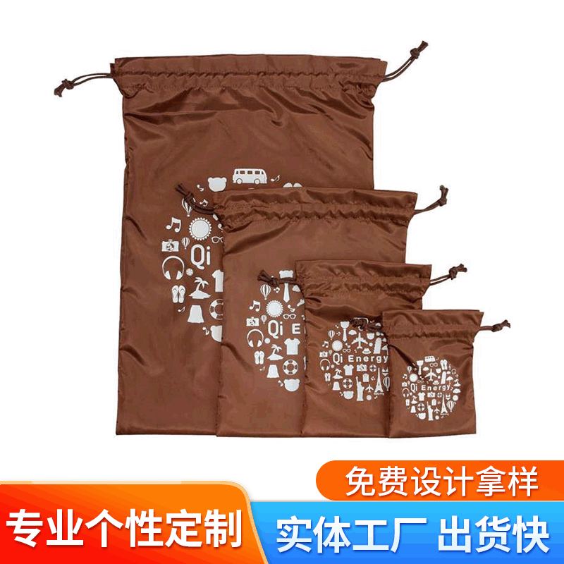 Manufactor Customize Sack convenient Drawstring cotton Bundle pocket printing Sack Retro fashion