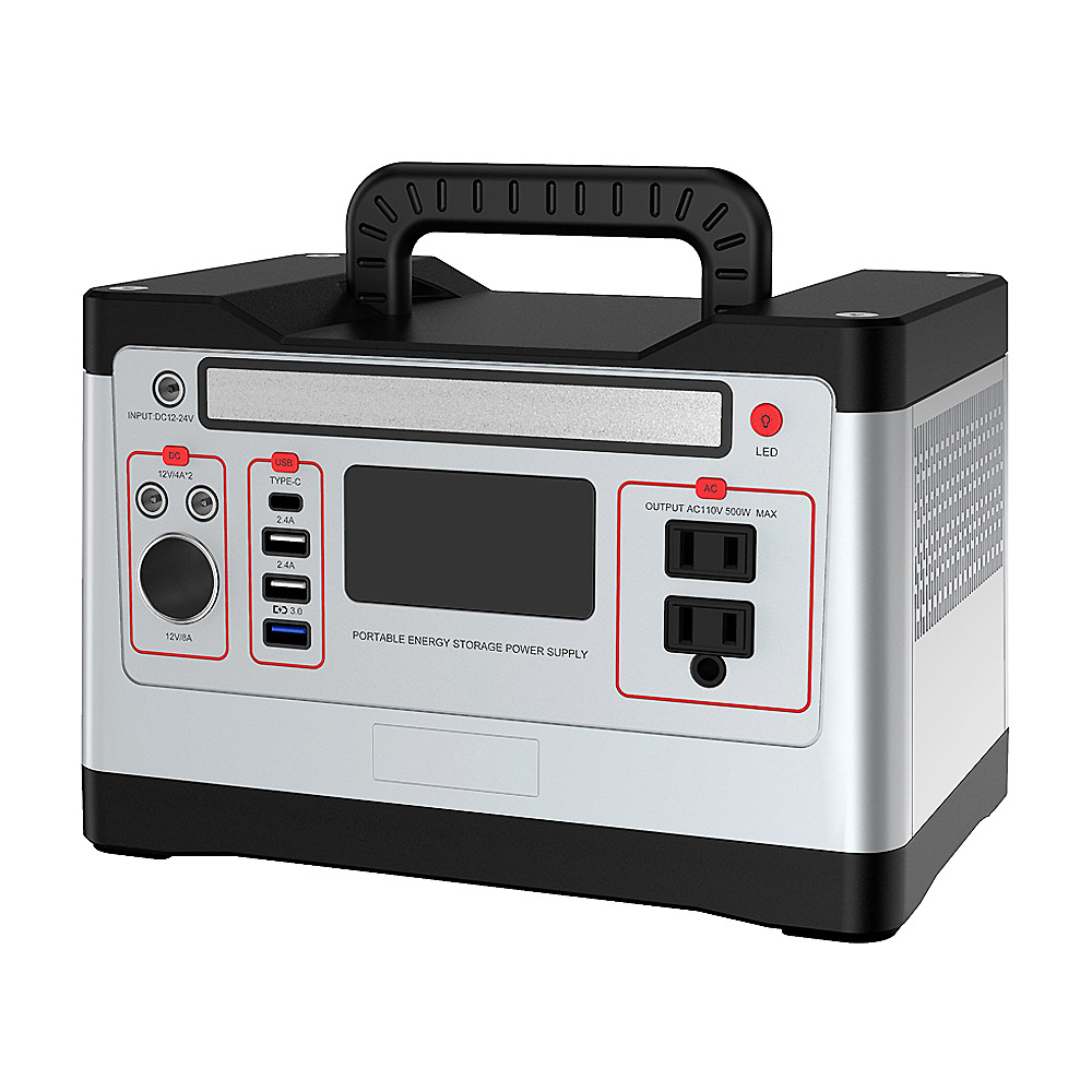 定制款500W大功率储能电源太阳能发电户外露营移动应急电源110V|ru