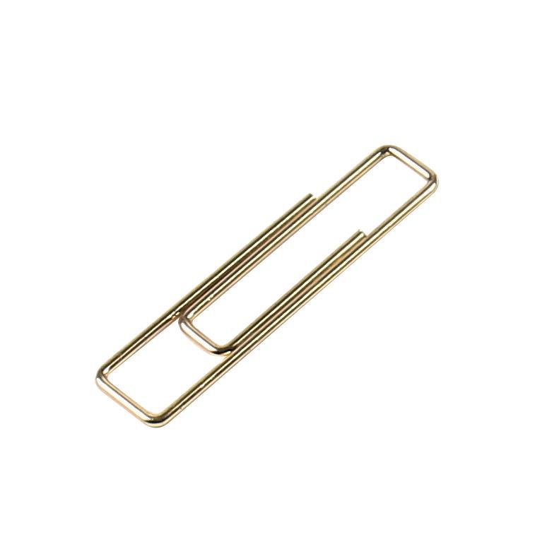 Stock wholesale spring steel wire paper clip Tuhao gold triangle paper clip Bulk spring steel paper clip