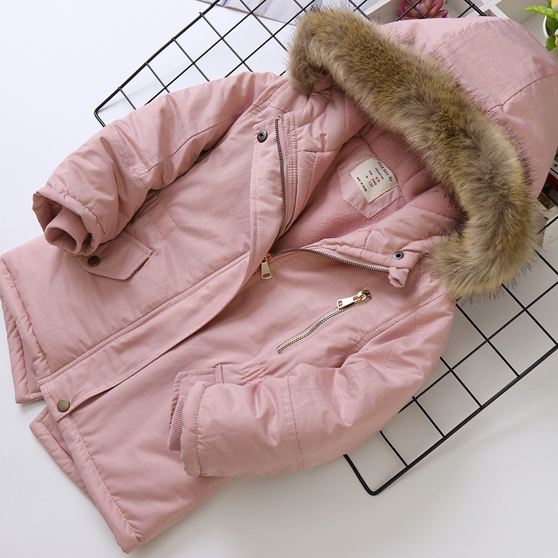 Simple Style Solid Color Cotton Blend Girls Outerwear display picture 4