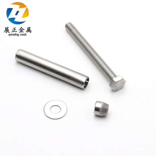 304 stainless steel built-in expansion screw external hexagonal internal expansion bolt implosion m6m8m10m12*70-150