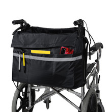 漫天跨境大容量带反光条轮椅靠背收纳袋复健助行器收纳包一件代发