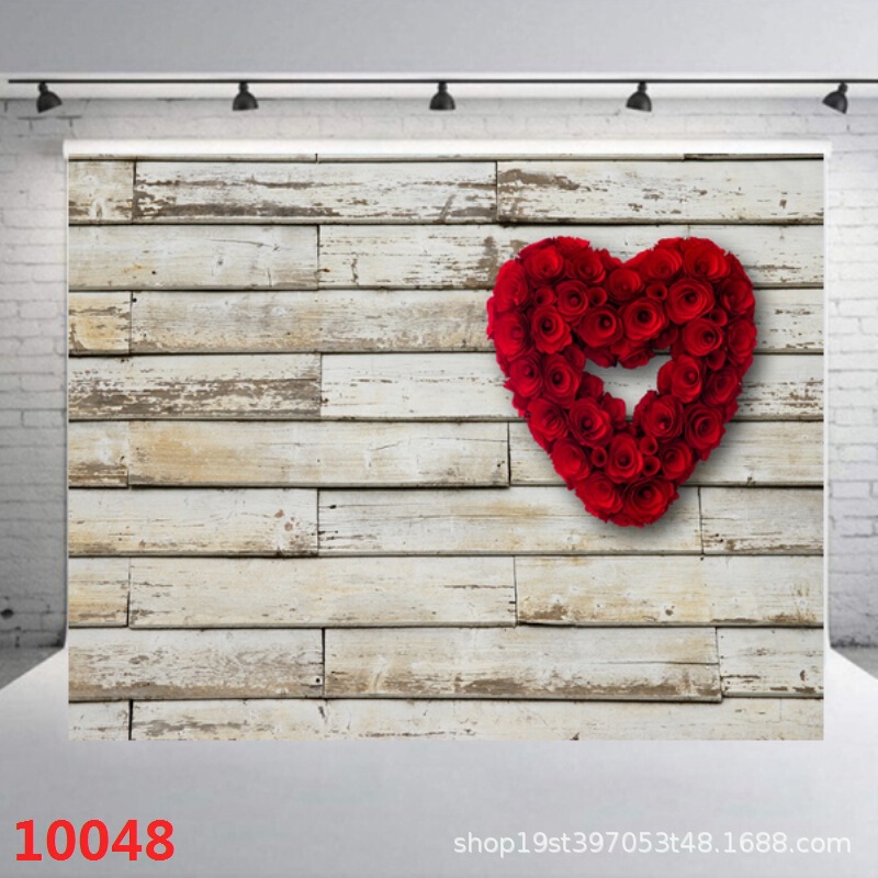 Valentine's Day Theme 3D Photography Photo Shooting Background Cloth Vinyl Shooting Background Cloth Children's Photography Cloth