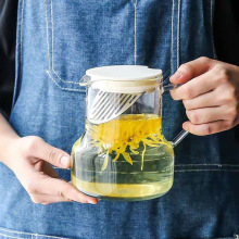 北欧家用玻璃冷水壶耐高温凉水壶果汁壶凉白开水壶防爆开水壶