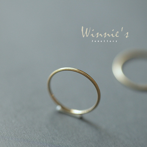 wish hot sale 925 sterling silver plated with 14k gold manufacturer wholesale foreign trade style very simple basic style stacking ring