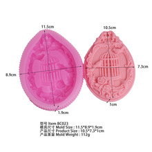 BC023吊坠硅胶模具鸟笼死粘土肥皂