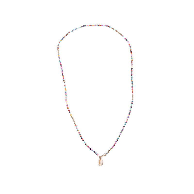 Collier De Coquille Colorée En Alliage De Perles De Riz display picture 7