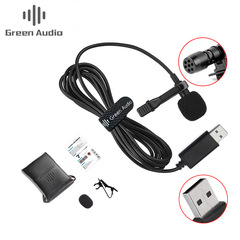 GAM-U01 USB Lavalier Microphone for Computer Recording, Portable Mini Microphone for Gaming and Meetings
