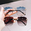 Square sunglasses, 2022 collection, Korean style, internet celebrity, gradient