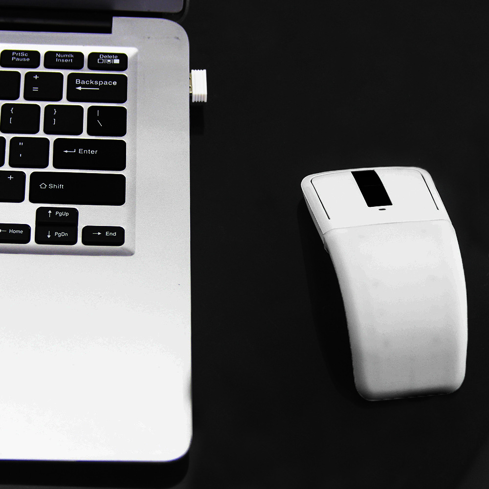 fold The two generation Bluetooth /2.4G wireless touch mouse ultrathin fold Portable to work in an office mouse