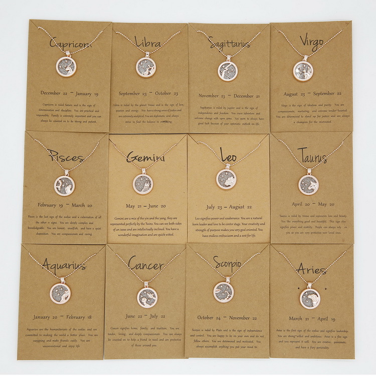 Fashion Constellation Alloy Plating Womenu0027S Pendant Necklace 1 Piece