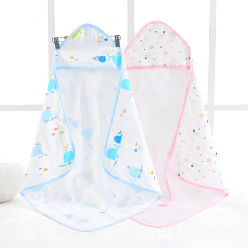 Foreign trade summer thin baby blanket newborn baby blanket swaddle gauze blanket