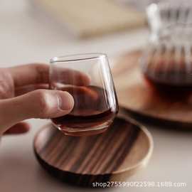 日式小壳形 单品咖啡玻璃杯 适合精品咖啡馆出品用95ML耐热玻璃杯