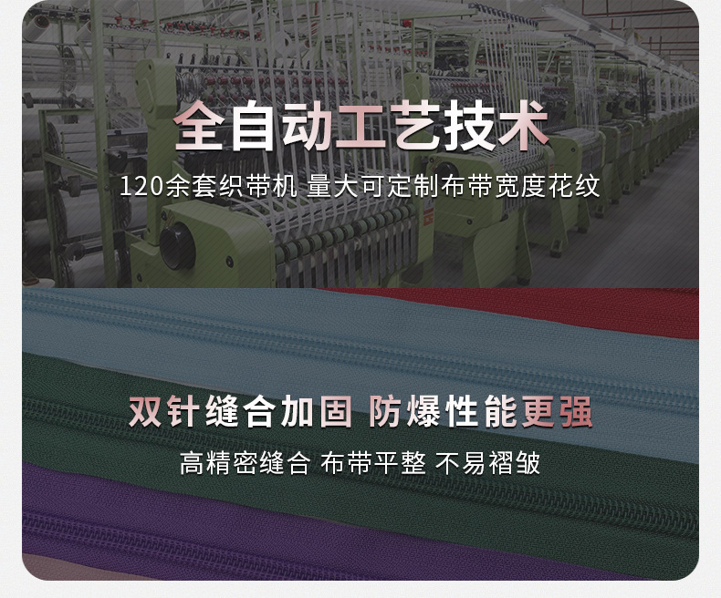 5号尼龙开尾拉链，服装开口拉锁，7#塑料条装拉链