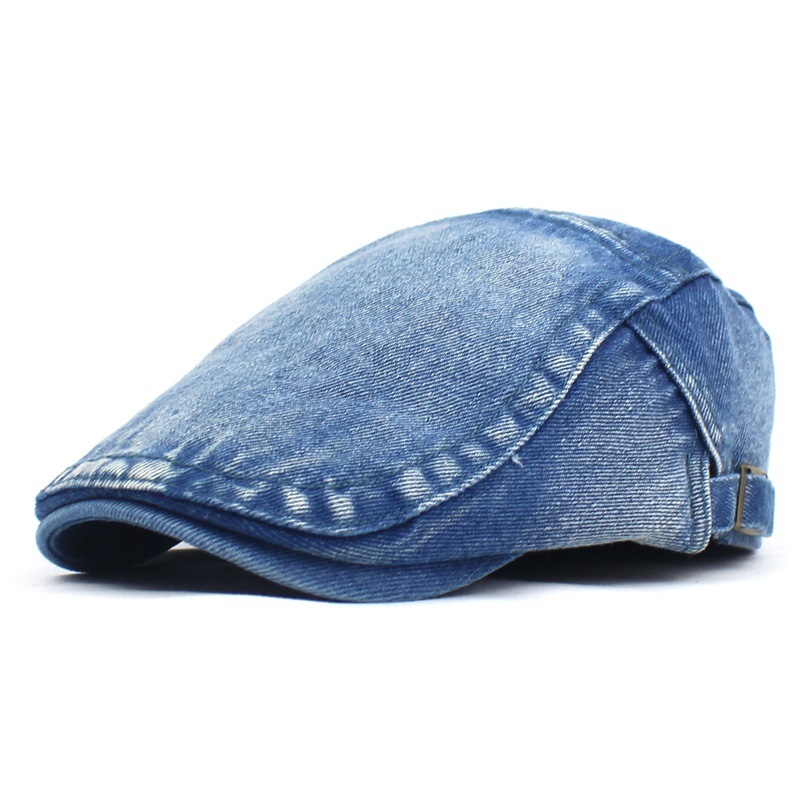 Washed Denim Beret Men's and Women's Fashion Casual Cap 2020 Yama Forward Cap AliExpress Cap
