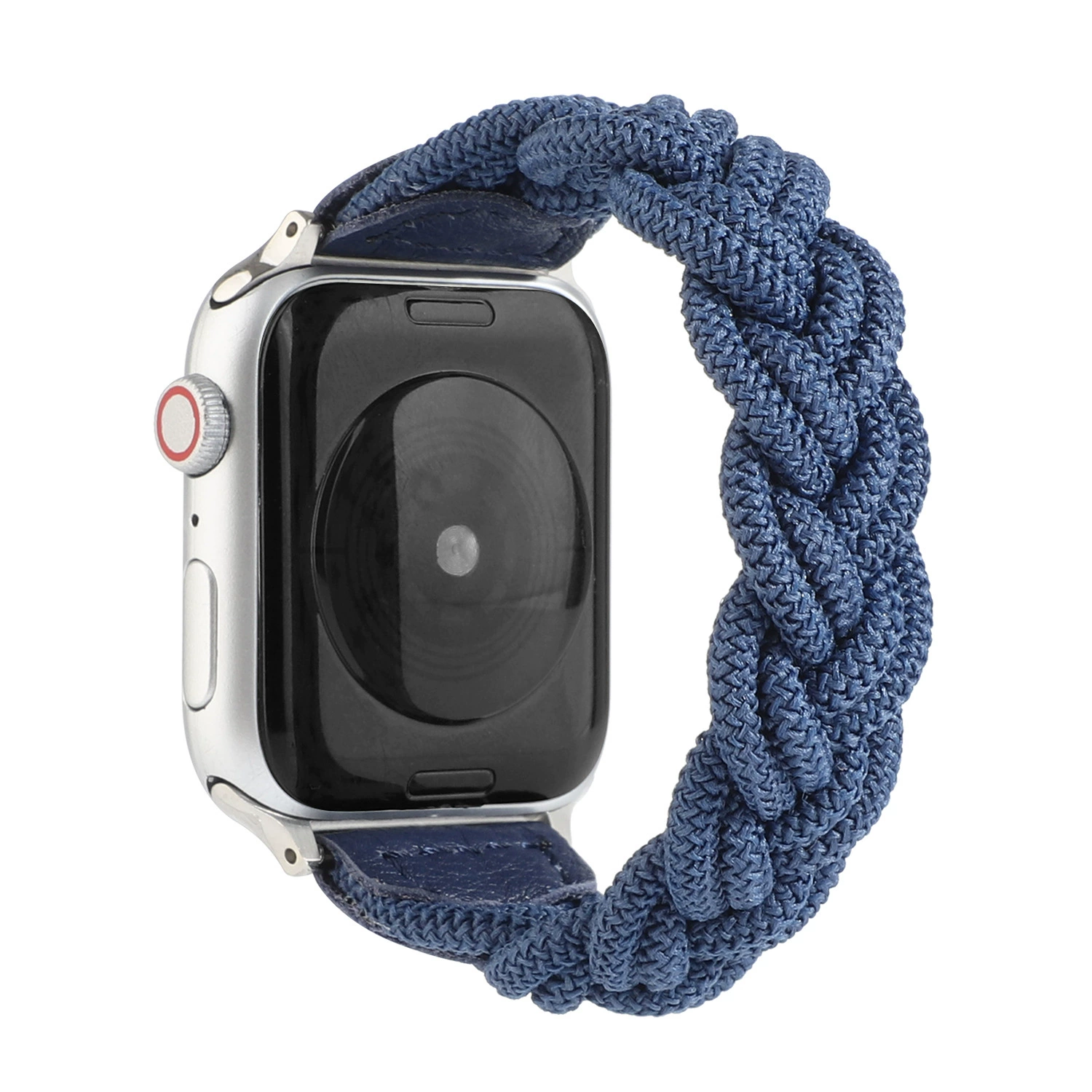 Apple, woven elastic watch strap handmade with pigtail