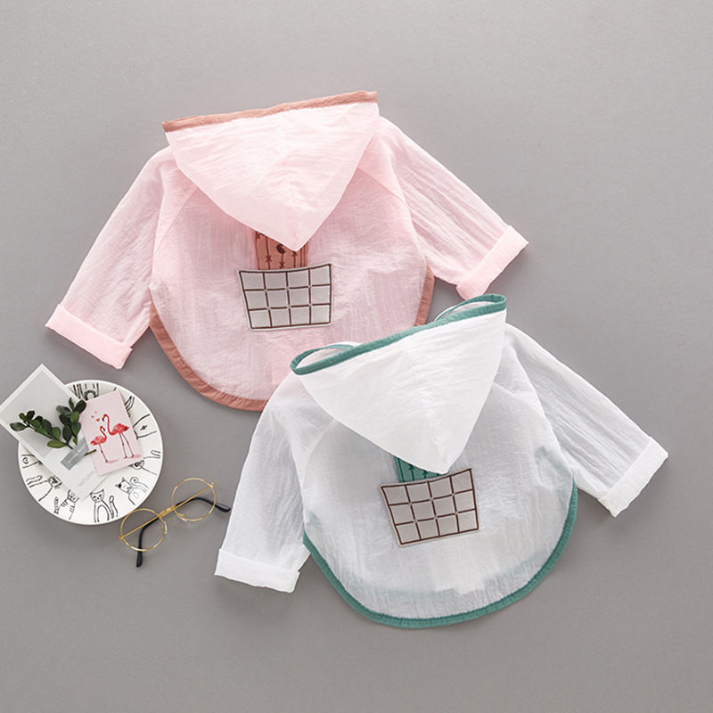 婴儿防晒衣夏季男童透气空调衫女童轻薄皮肤衣儿童装外套宝宝夏装