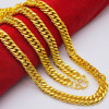 Golden necklace, long-lasting props, 60 cm, new collection, 18 carat