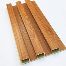 格栅PVC生态木长城板厂家批发出口印度装修护墙板电视背景墙板