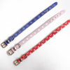 Aminge's new pet collar, big Pai old flower classic classic dog collar traction rope set manufacturer direct sales