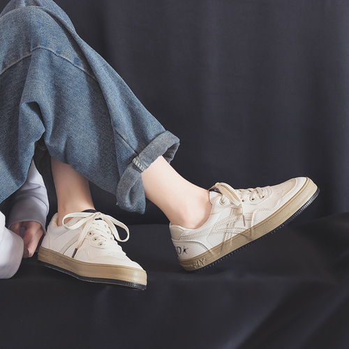 Internet celebrity white shoes, casual shoes, women's summer breathable canvas shoes, women's ulzzang, versatile retro Hong Kong style