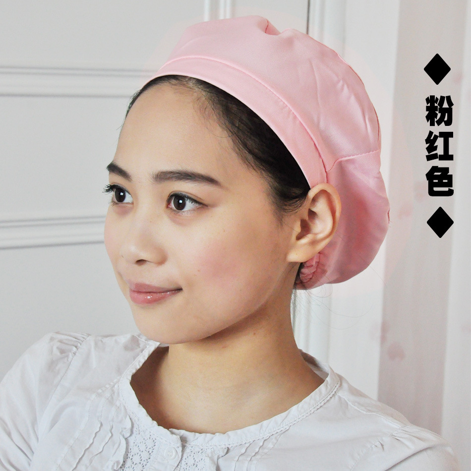 Sombrero de mujer textil sombrero de comida de mujer sombrero sanitario sombrero de trabajo de taller blanco sombrero de trabajo de fábrica