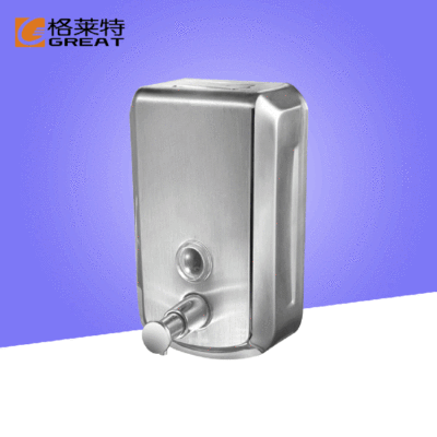 卫生间手动壁挂式皂液盒酒店宾馆浴室皂液器304不锈钢皂液器批发|ms