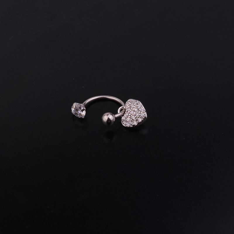 Ear Cartilage Rings & Studs Geometric 316 Stainless Steel  Copper Inlaid Zircon display picture 18