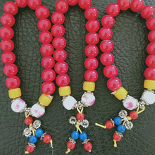 韓版仿紅珊瑚女款手鏈 本命年紅色珠手串 民族風手飾 贈品小禮品
