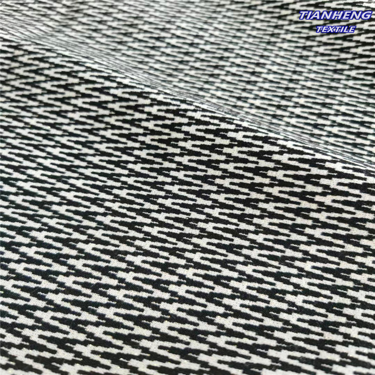 女装童装弹力打底裤包臀裙短裤帽子经弹金丝人字纹面料提花现货批