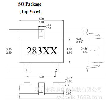 MST 美加  霍尔传感器 MH283