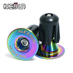 Aluminum alloy handlebar plugs, bicycle handlebar plugs, handlebar plugs, colored handlebar plugs, dead fly lock screw handlebar plugs, cross-border