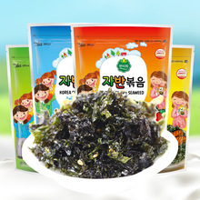 韓國進口韓美禾炒海苔60g/袋原味辣味燒烤海鮮味拌飯紫菜20包一箱