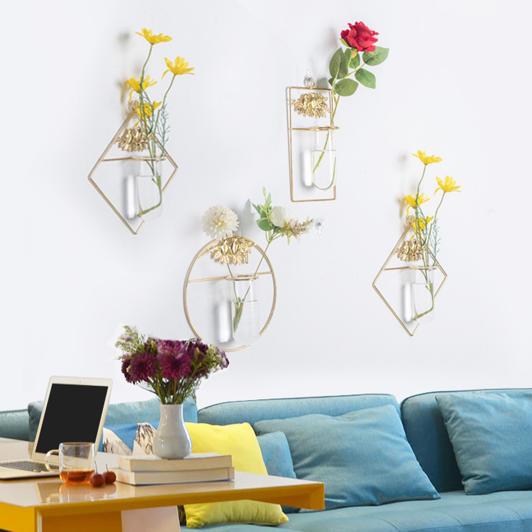 Decoración de la pared sala de estar florero hidropónico colgante de pared dormitorio decoración comedor creativo pared pequeño colgante