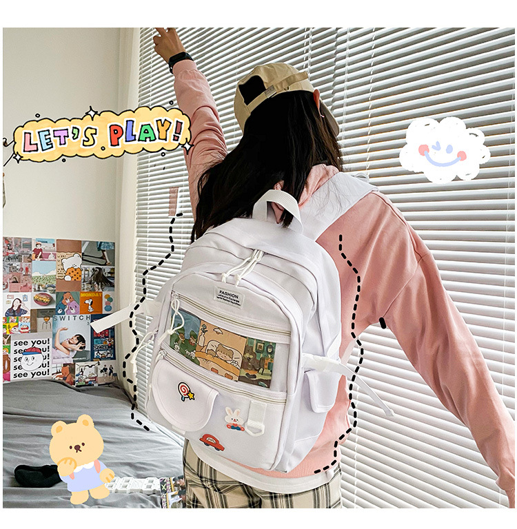 Cute Transparent Funny Soft Backpack display picture 12