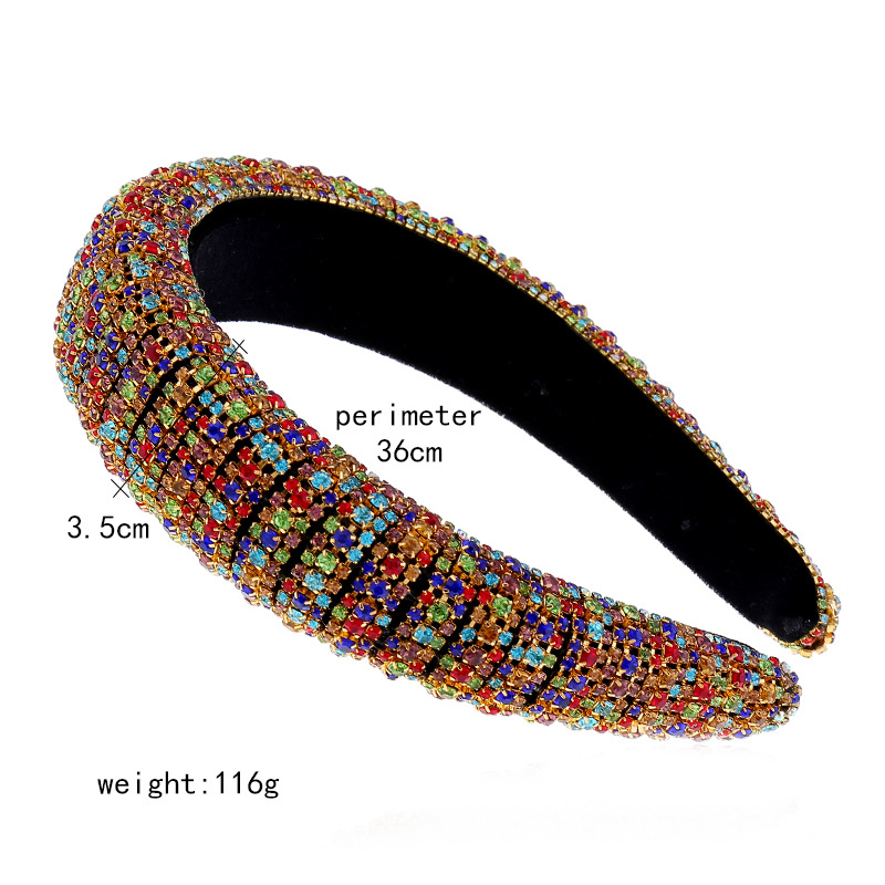 New Fashion Alloy Full Diamond Headband Hair Accessories Wholesale Nihaojewelry display picture 3