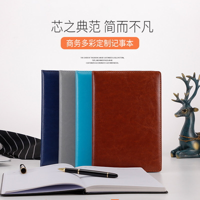 厂家现货批发商务笔记本礼品记事本pu广告定做A5日记本笔记本套装|ms