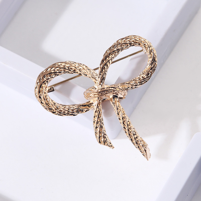 Coreano tutto abbinato modello corda oro tridimensionale goccia di olio farfalla combinata con spilla oro personalità moda accessori da donna_voghion.com