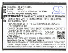 廠家直供CS適用中興 / ZTE N988Z正品 N988Z手機電池