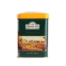 英国进口AHMAD TEA 亚曼茶 锡兰红茶散茶100g罐装 散茶好茶叶高档