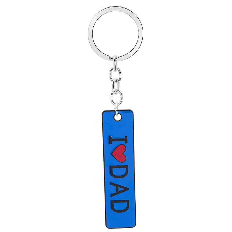 Double-sided Lettering Long Tag Keychain display picture 3
